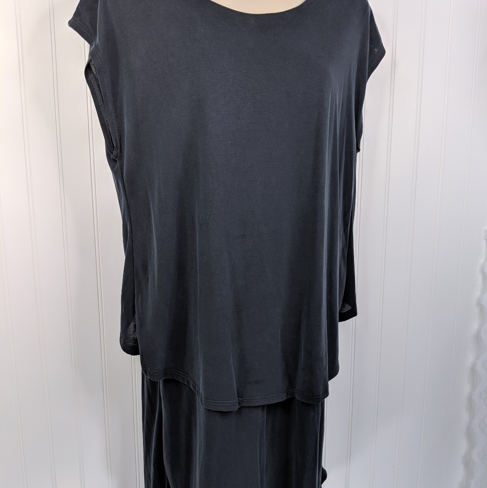 TROUVE Cape Open Back Modal Blend Dress Sz M - Picture 5 of 14